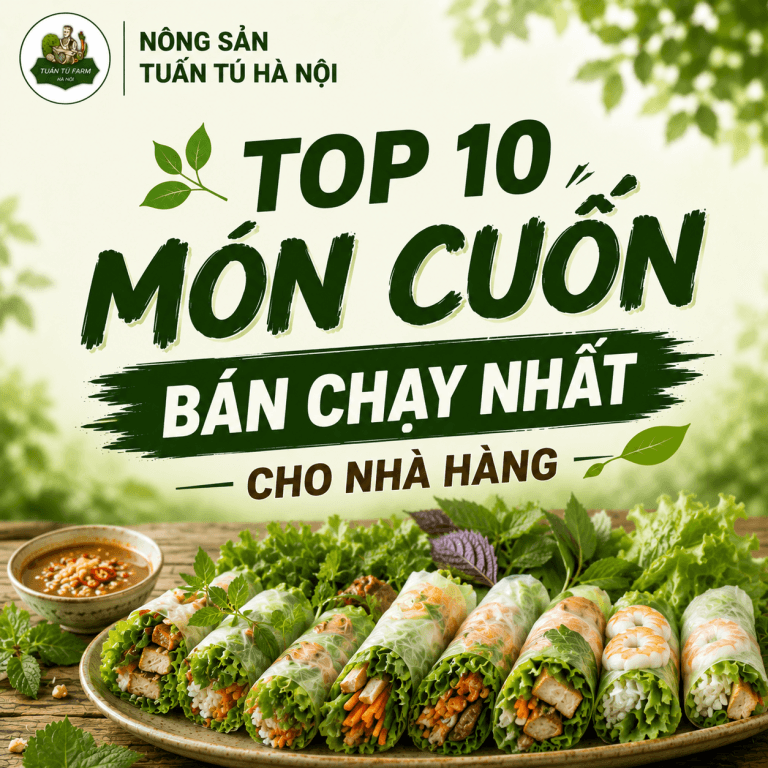Gợi Ý Các Món Cuốn Rau Sống Cho Nhà Hàng – Top 10 Món Bán Chạy Nhất