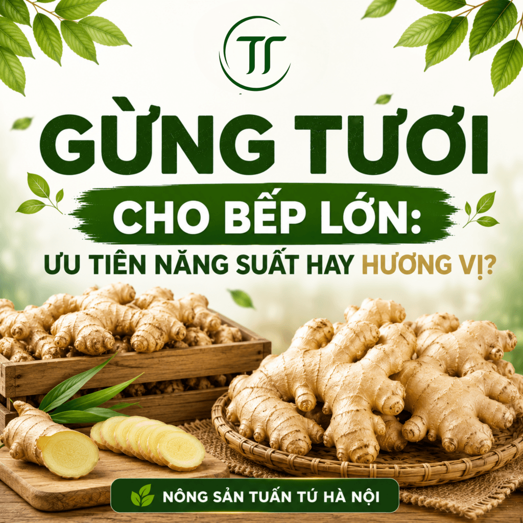 Gừng Củ Tươi Cho Bếp Nhà Hàng