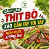 Cách Làm Thịt Bò Xào Cần Tây Tỏi Tây Mềm Ngọt, Không Dai