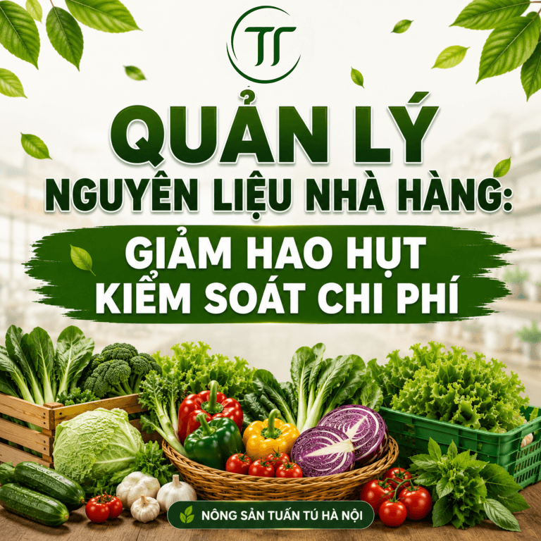 Quản Lý Nguyên Liệu Nhà Hàng: Giảm Hao Hụt Kiểm Soát Chi Phí