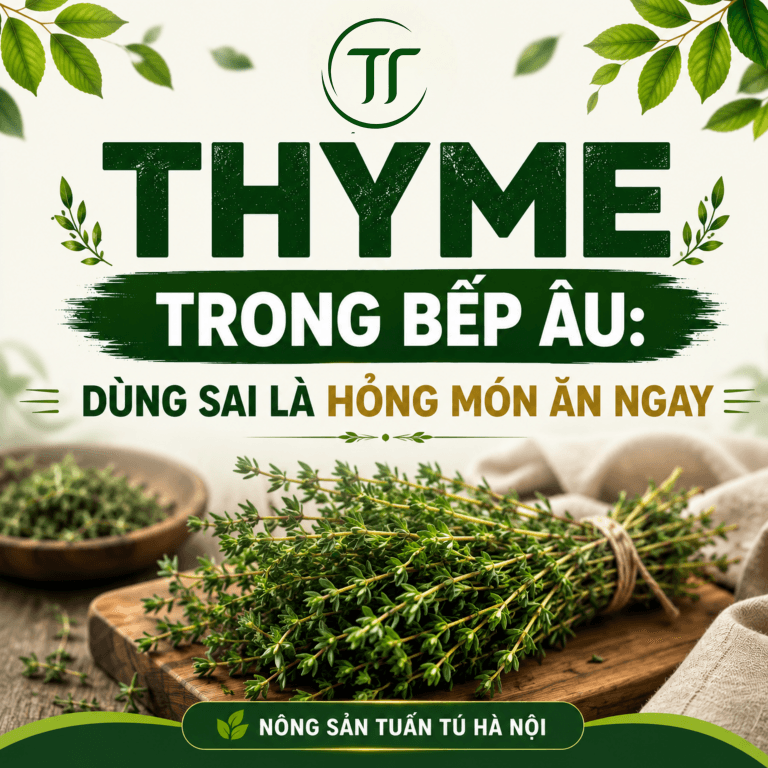 Lá Thyme Trong Bếp Âu: Dùng Sai Là Hỏng Món Ngay