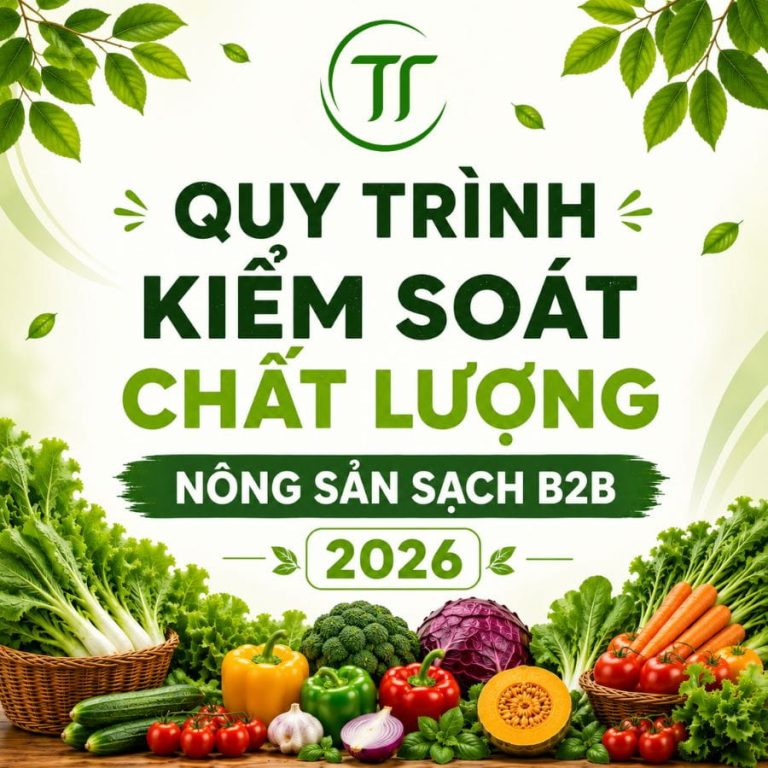 Quy Trình Kiểm Soát Chất Lượng Nông Sản Sạch B2B 2026