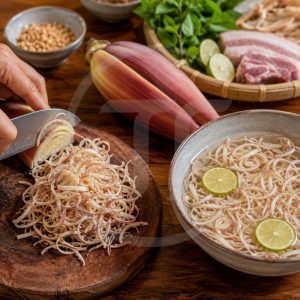 Cách Làm Hoa Chuối Thái Không Bị Thâm Đen, Trắng Giòn Như Ngoài Hàng