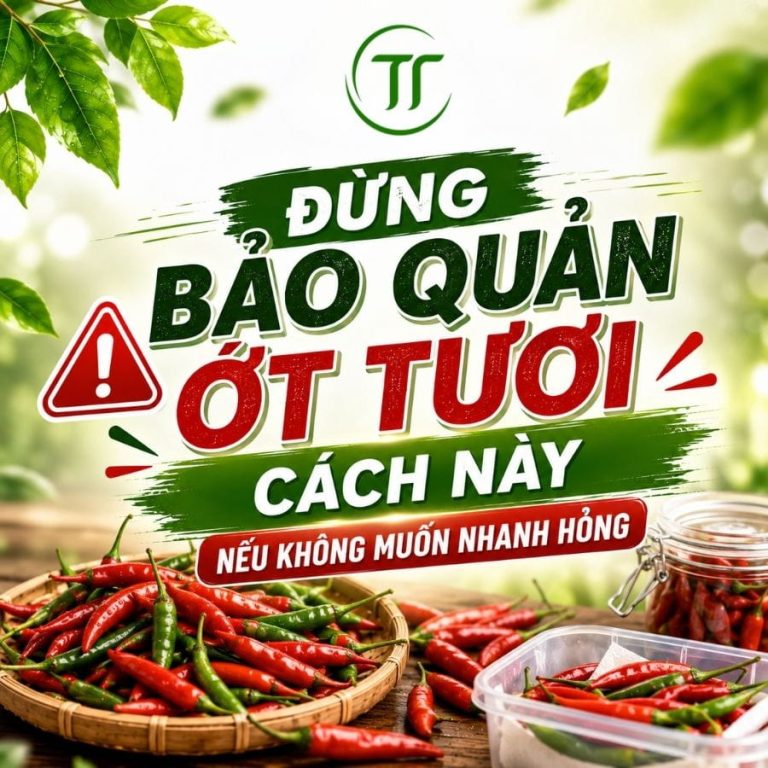 Đừng Bảo Quản Ớt Tươi Cách Này Nếu Không Muốn Nhanh Hỏng